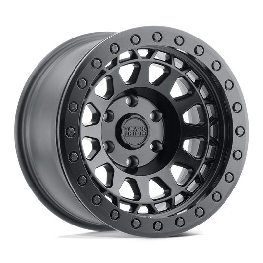 Black Rhino PRIMM 17X8.5 0 6X135/6X5.3 MATTE BLACK W/ BRASS BOLTS