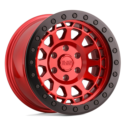 Black Rhino PRIMM 17X8.5 0 6X139.7/6X5.5 CANDY RED W/ BLACK BOLTS