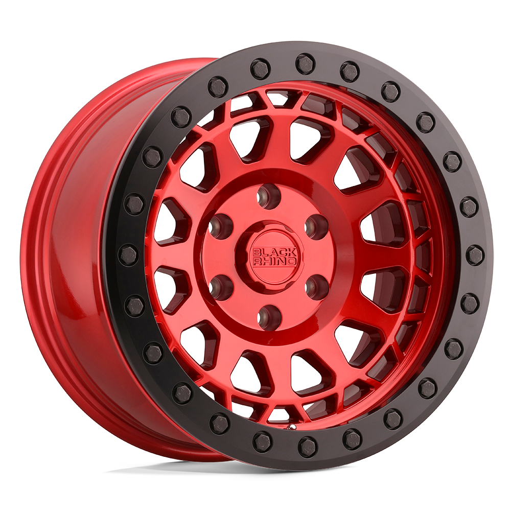 Black Rhino PRIMM 17X9 0 6X139.7/6X5.5 CANDY RED W/ BLACK BOLTS