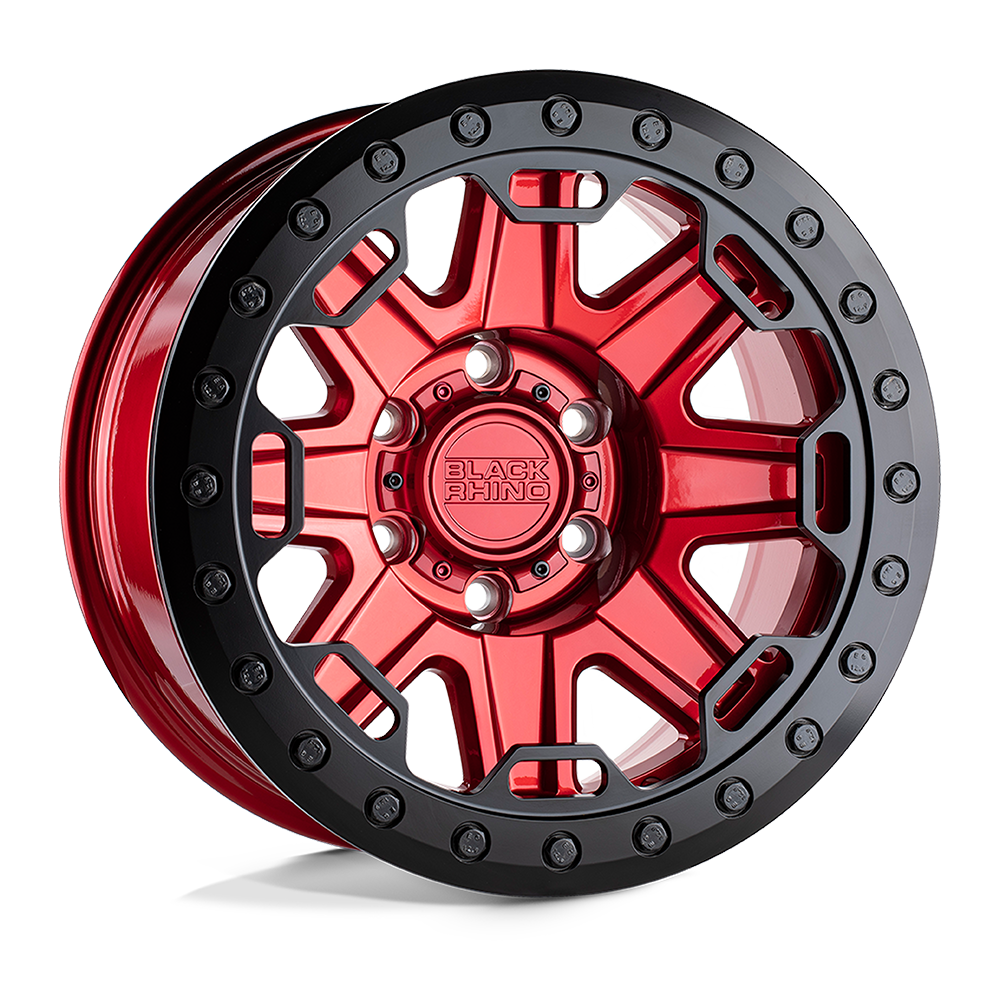 Black Rhino RIFT 17X8.5 -38 8X165.1/8X6.5 CANDY RED W/ BLACK RING