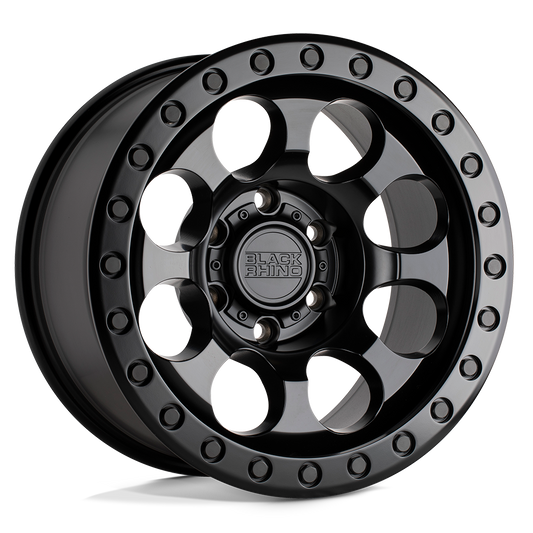 Black Rhino RIOT 17X8.5 -38 8X165.1/8X6.5 MATTE BLACK