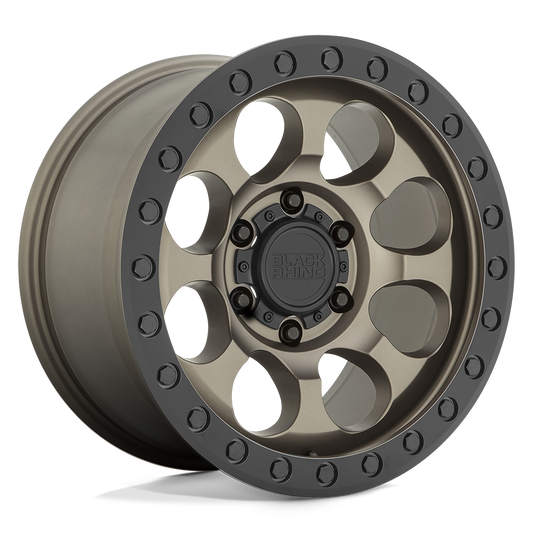 Black Rhino RIOT 17X9 12 6X135/6X5.3 MATTE BRONZE W/ BLACK RING & BOLTS