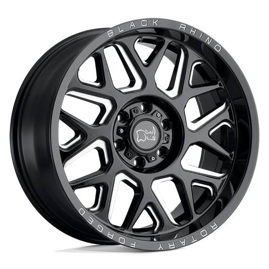 Black Rhino REAPER 20X9.5 0 5X139.7/5X5.5 GLOSS BLACK & MILLED