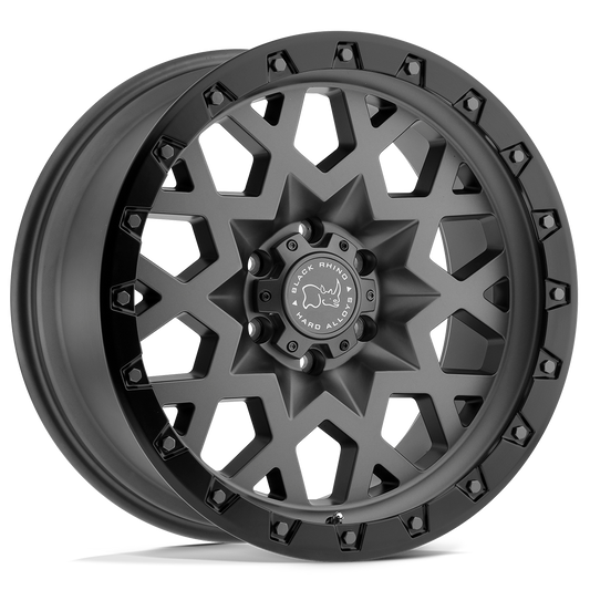 Black Rhino SPROCKET 17X9.5 6 6X135/6X5.3 MATTE GUNMETAL W/ BLACK RING
