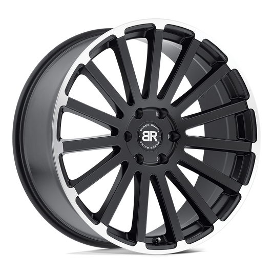 Black Rhino SPEAR 24X10 25 5X139.7/5X5.5 MATTE BLACK W/ MATTE MACHINED EDGE