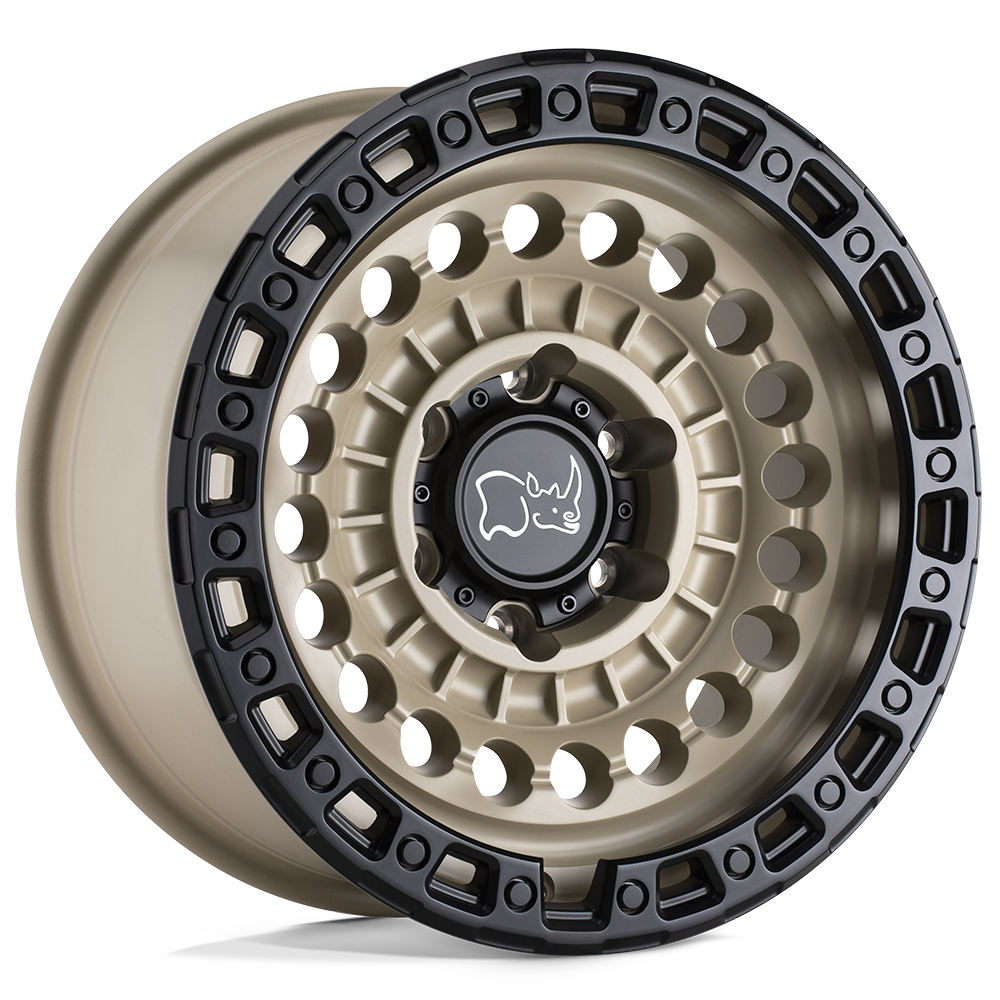 Black Rhino SENTINEL 17X8.5 -10 6X120/6X120 DESERT SAND W/ BLACK RING
