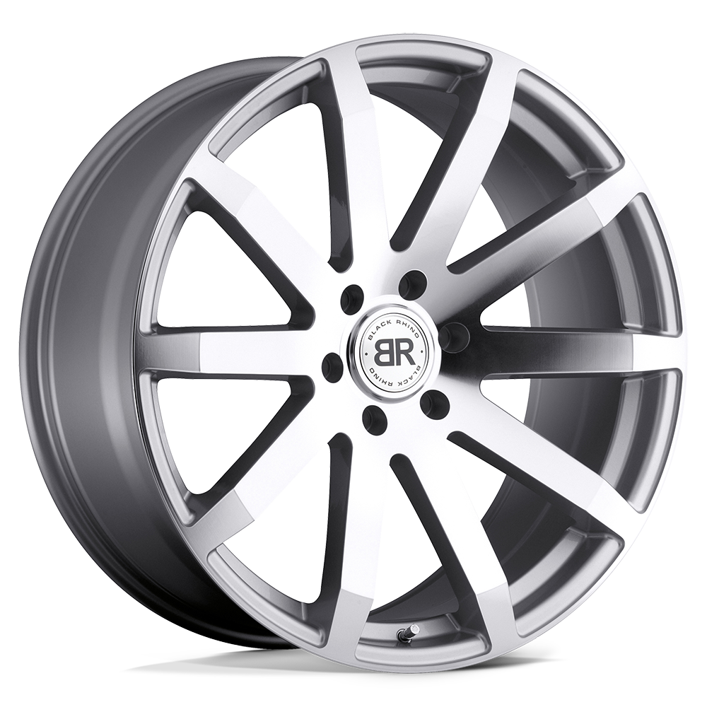 Black Rhino TRAVERSE 24X10 35 6X135/6X5.3 SILVER W/ MACHINE-CUT FACE