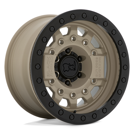 Black Rhino AVENGER BEADLOCK 17X8.5 -32 5X127/5X5.0 DESERT SAND W/ BLACK HARDWARE