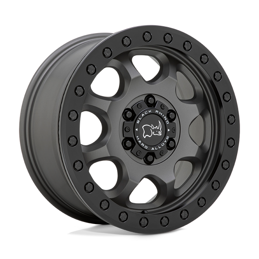Black Rhino VENTURE 17X8 38 6X130/6X130 MATTE GUNMETAL WITH BLACK HARDWARE