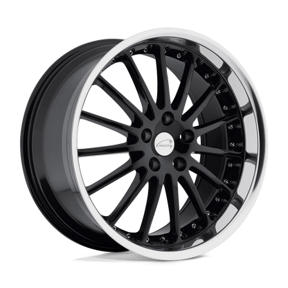 Coventry WHITLEY 18X8.5 20 5X120.65/5X4.75 GLOSS BLACK W/ MIRROR CUT LIP