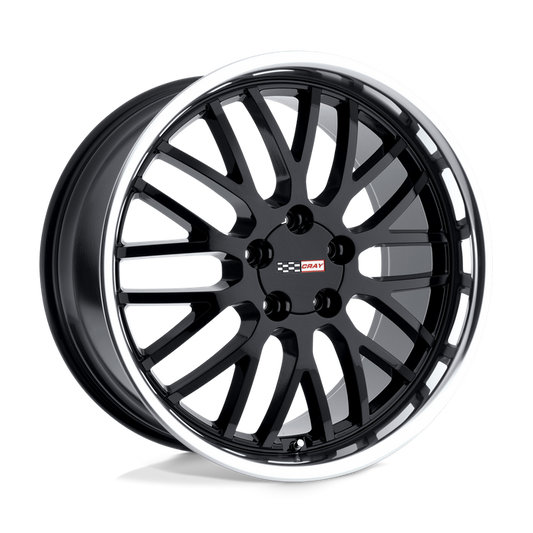 Cray MANTA 17X9 50 5X120.65/5X4.75 GLOSS BLACK W/ MIRROR CUT LIP