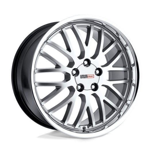Cray MANTA 18X10.5 65 5X120.65/5X4.75 HYPER SILVER W/ MIRROR CUT LIP