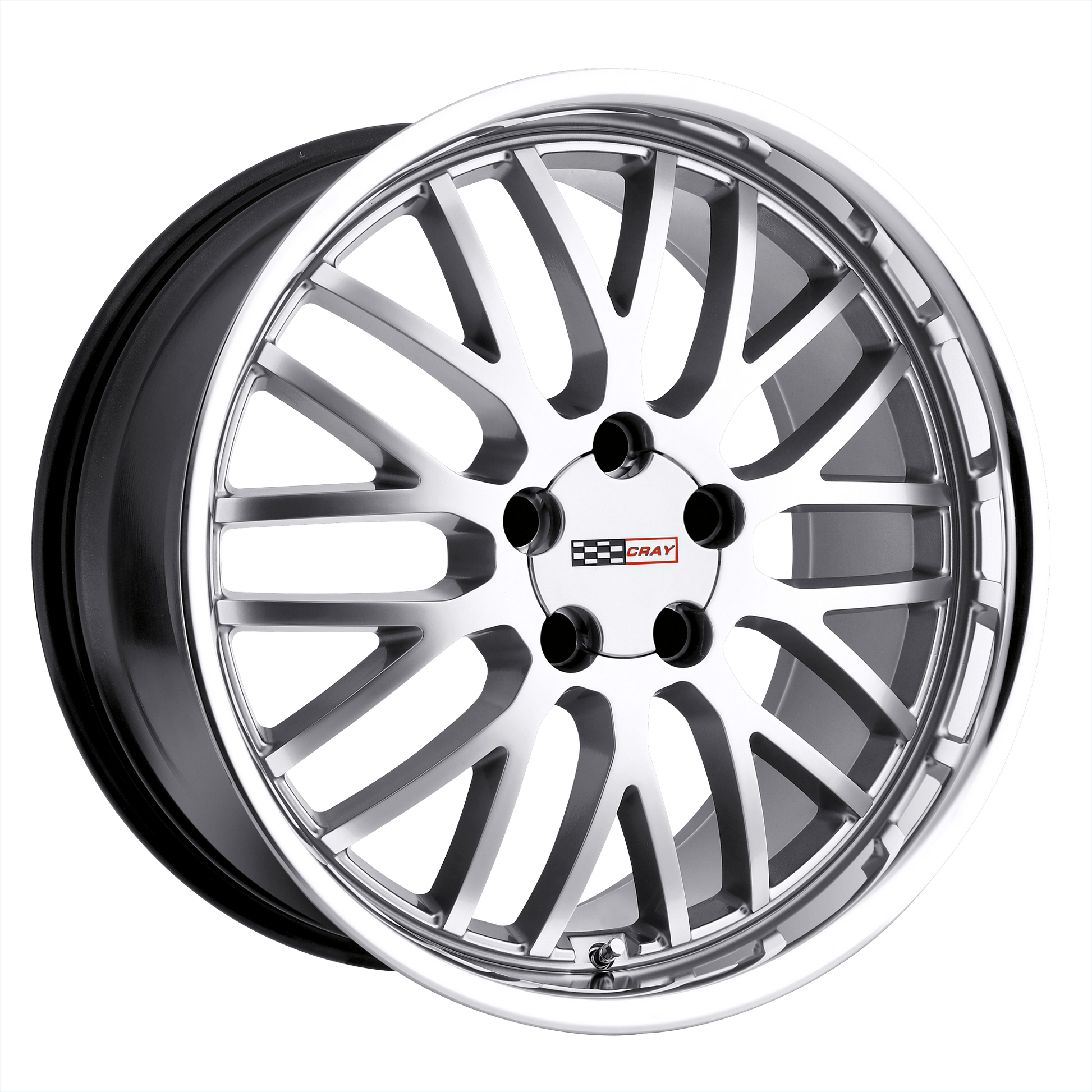 Cray MANTA 18X10.5 65 5X120.65/5X4.75 HYPER SILVER W/ MIRROR CUT LIP