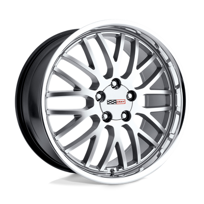 Cray MANTA 19X9 50 5X120.65/5X4.75 HYPER SILVER W/ MIRROR CUT LIP