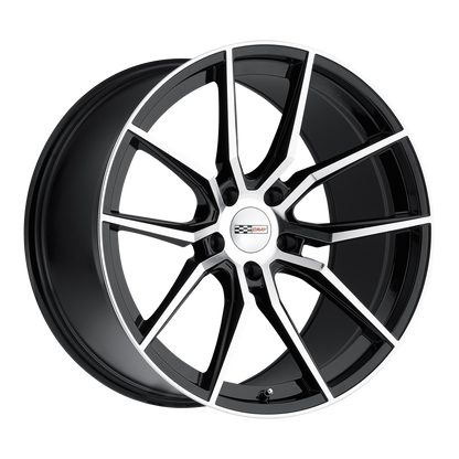 Cray SPIDER 20X9 38 5X120/5X4.72 GLOSS BLACK W/ MIRROR CUT FACE