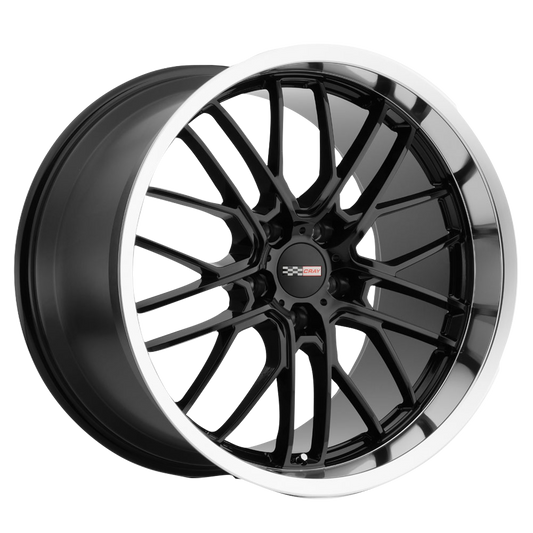 Cray EAGLE 20X10.5 69 5X120.65/5X4.75 GLOSS BLACK W/ MIRROR CUT LIP