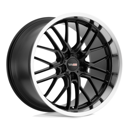 Cray EAGLE 19X10.5 69 5X120.65/5X4.75 GLOSS BLACK W/ MIRROR CUT LIP