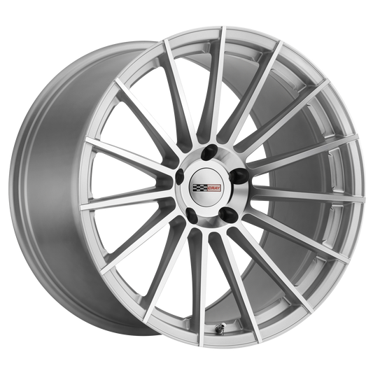 Cray MAKO 20X10.5 65 5X120.65/5X4.75 SILVER W/ MIRROR CUT FACE