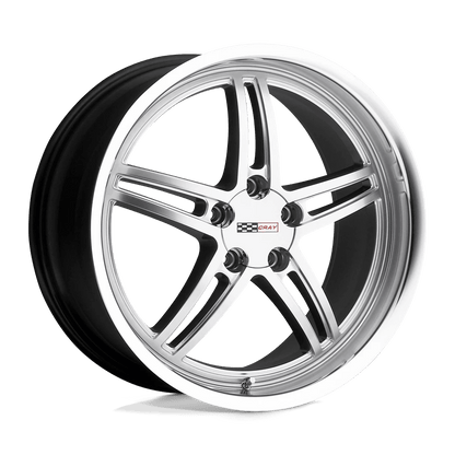 Cray SCORPION 17X9 50 5X120.65/5X4.75 HYPER SILVER W/ MIRROR CUT LIP