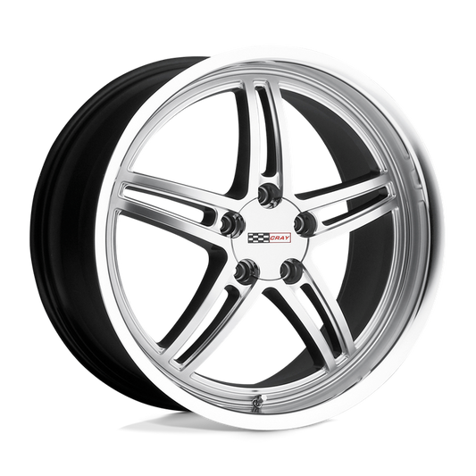 Cray SCORPION 19X10.5 65 5X120.65/5X4.75 HYPER SILVER W/ MIRROR CUT LIP