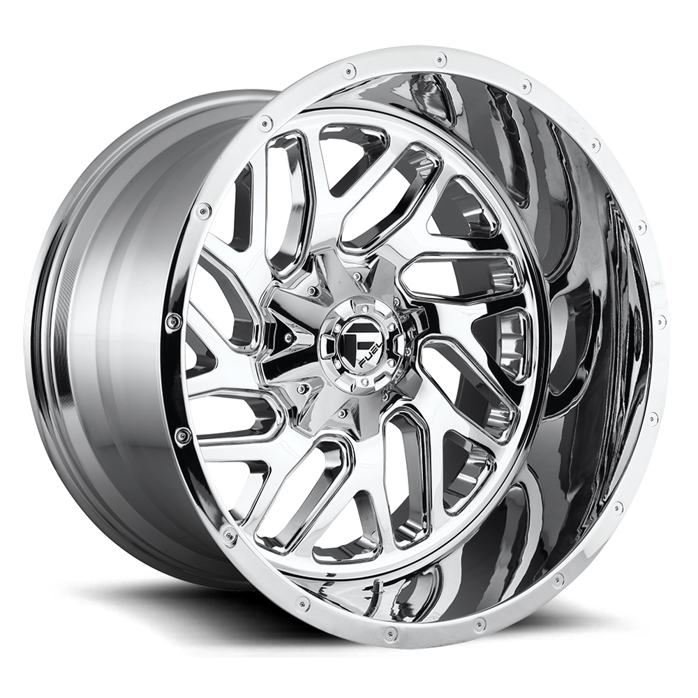 Fuel 2PC D210 TRITON 22X14 -70 8X165.1/8X6.5 CHROME PLATED