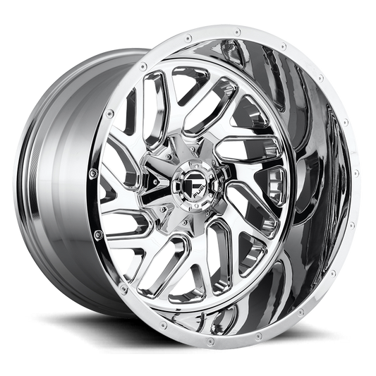 Fuel 2PC D210 TRITON 22X14 -70 8X165.1/8X6.5 CHROME PLATED