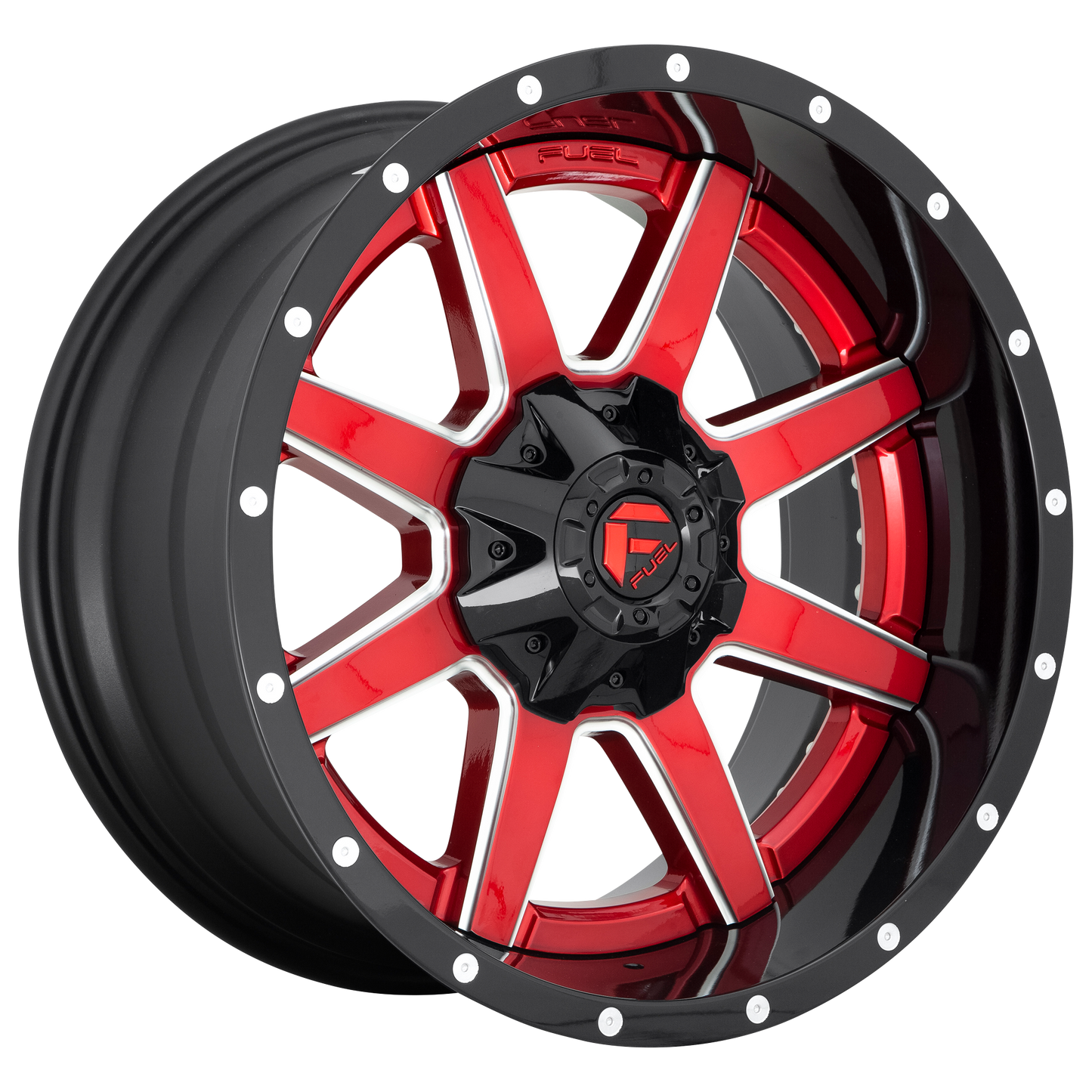 Fuel 2PC D250 MAVERICK 20X10 -19 8X180/8X7.1 Gloss Red
