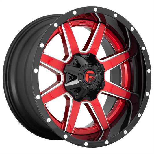 Fuel 2PC D250 MAVERICK 22X12 -44 6X135/6X5.3/6X139.7/6X5.5 Gloss Red