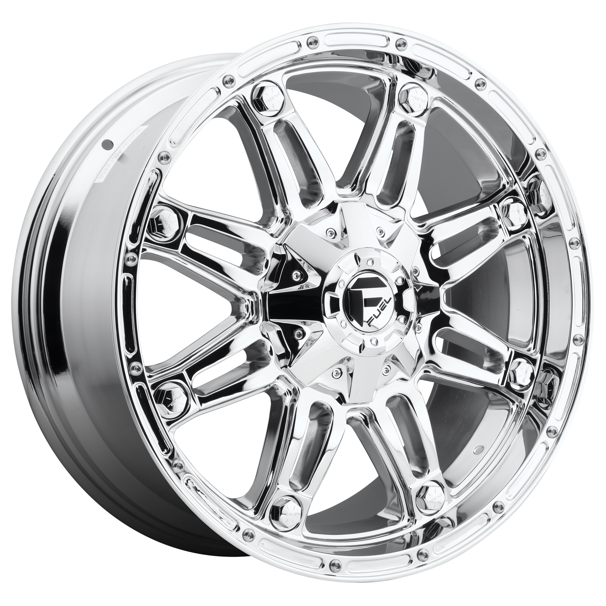 Fuel 1PC D530 HOSTAGE 20X14 -76 6X135/6X139.7 CHROME PLATED