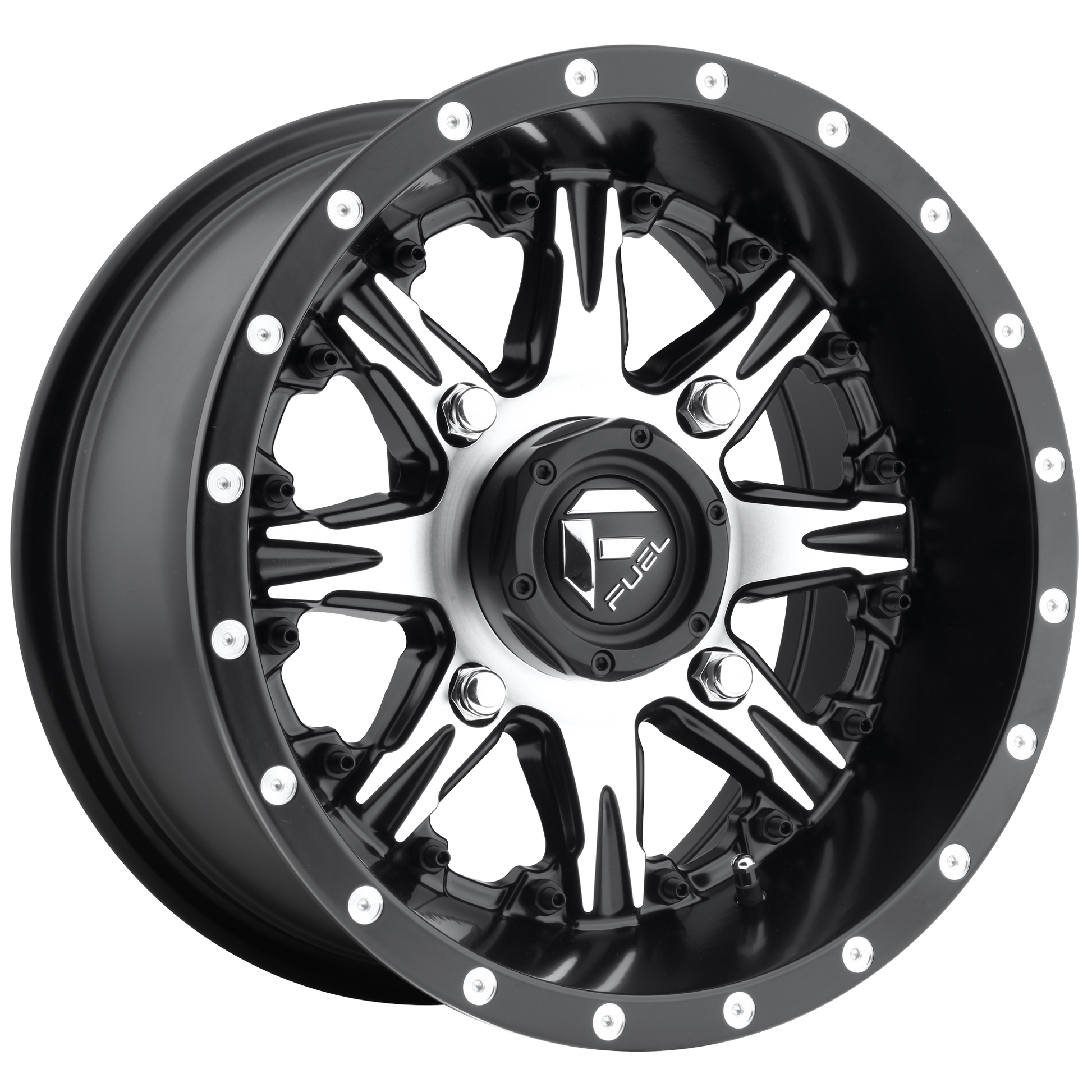 Fuel UTV D541 NUTZ UTV 14x7 13 4x156/4x156 MATTE BLACK MACHINED