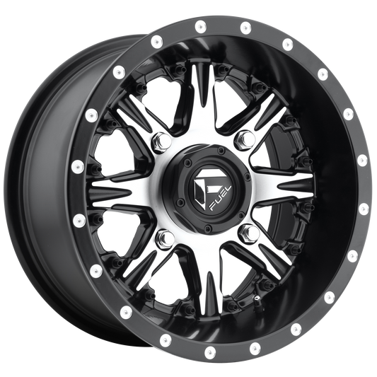 Fuel UTV D541 NUTZ UTV 14x7 13 4x156/4x156 MATTE BLACK MACHINED
