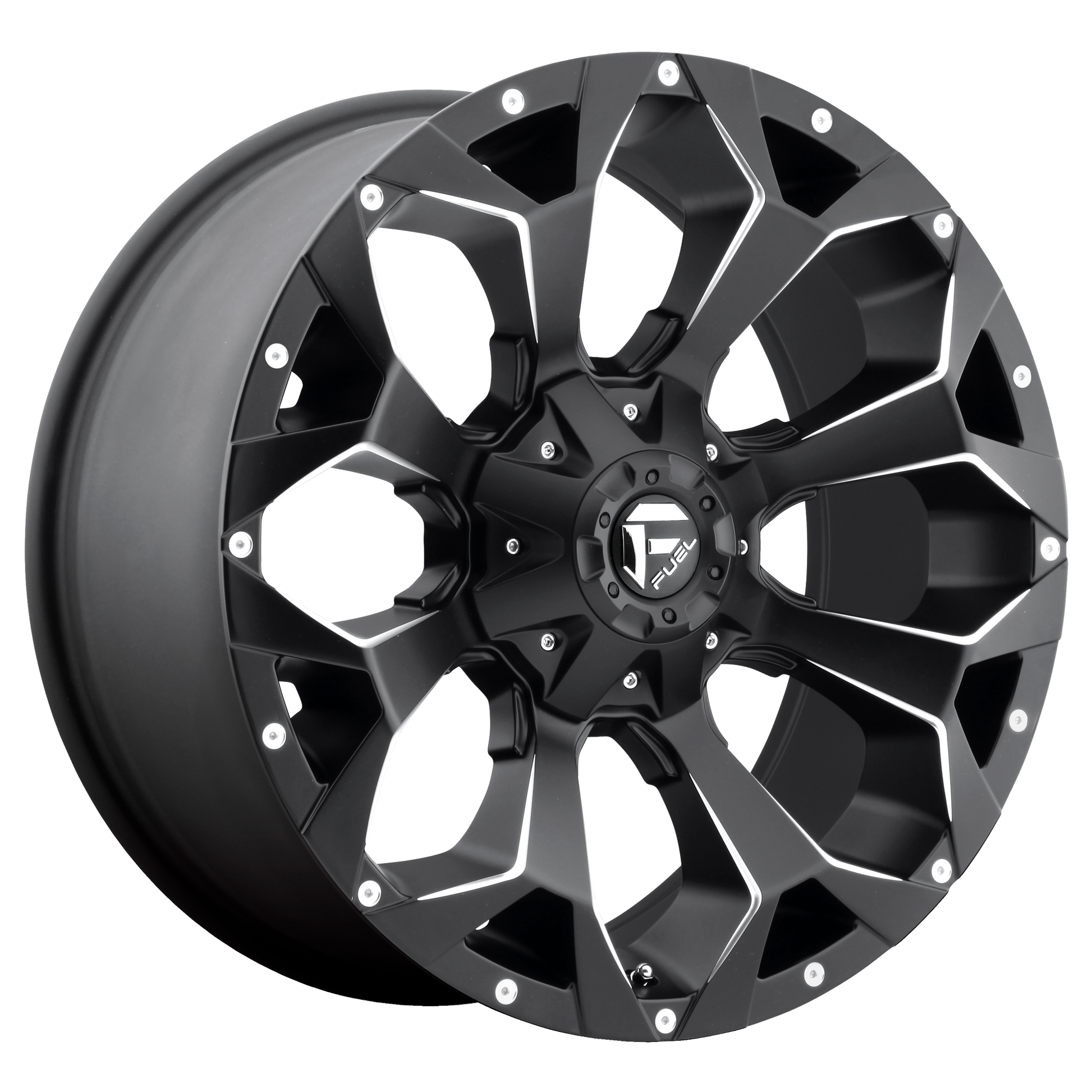 Fuel UTV D546 ASSAULT 15X7 13 4X156/4X156 MATTE BLACK MILLED
