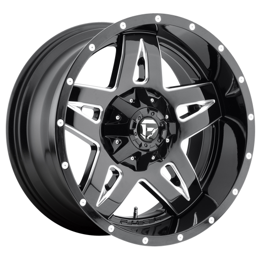 FUEL FULL BLOWN 20x10 6x135/6x139.7 GLOSS BLACK MILLED (-24 mm)
