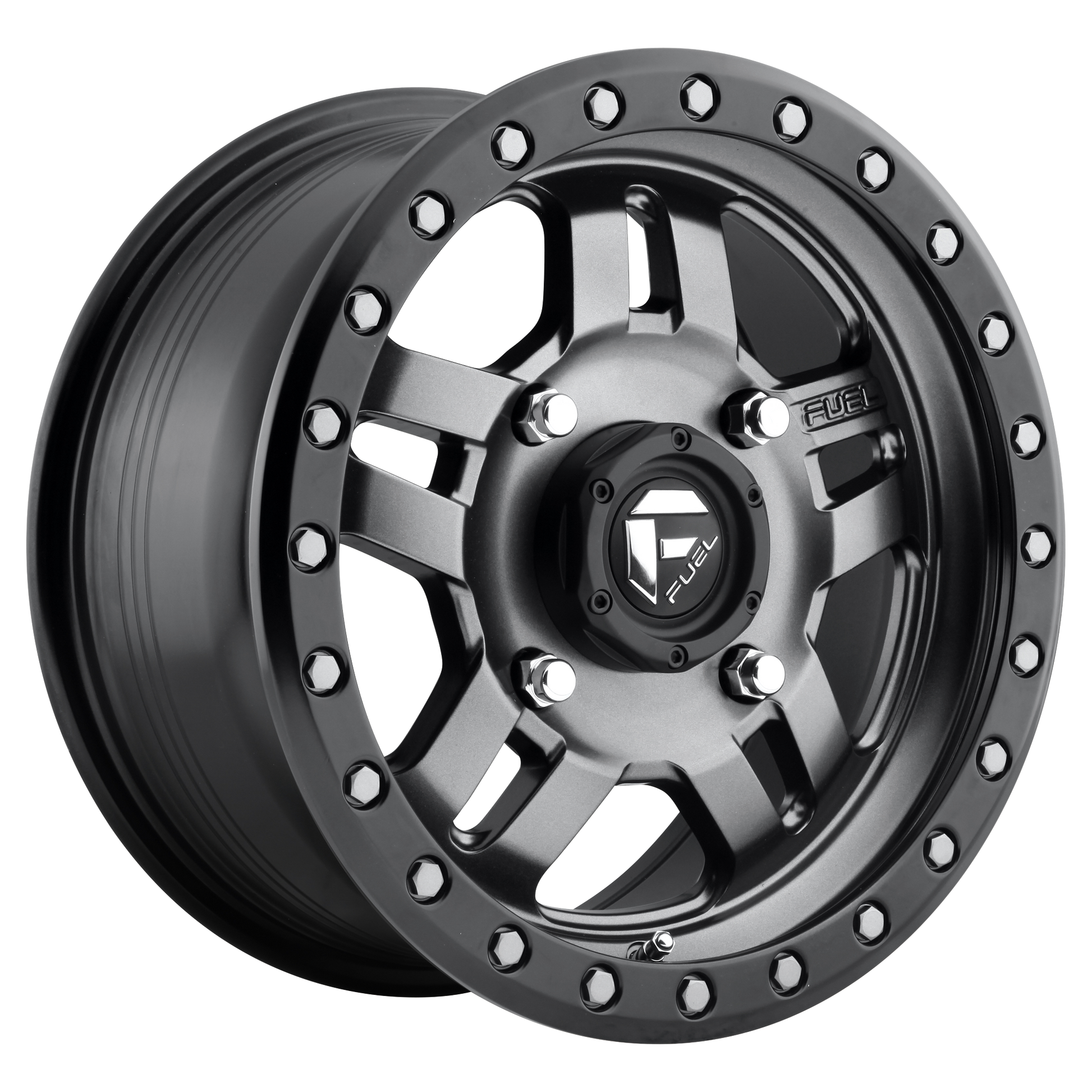 Fuel UTV D558 ANZA 15x7 13 4x156/4x156 MATTE GUN METAL BLACK BEAD RING