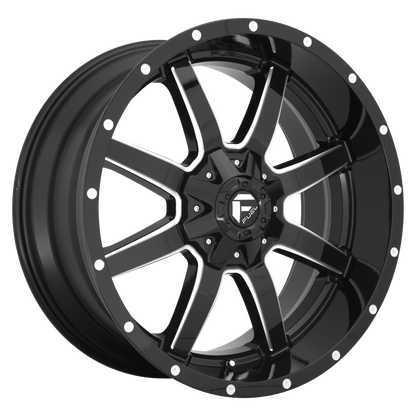Fuel 1PC D610 MAVERICK 18X9 20 8X180/8X7.1 GLOSS BLACK MILLED