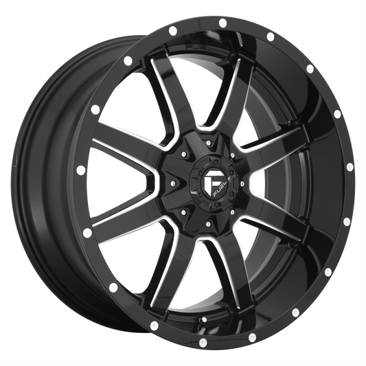 Fuel 1PC D610 MAVERICK 18X9 20 8X170/8X6.7 GLOSS BLACK MILLED