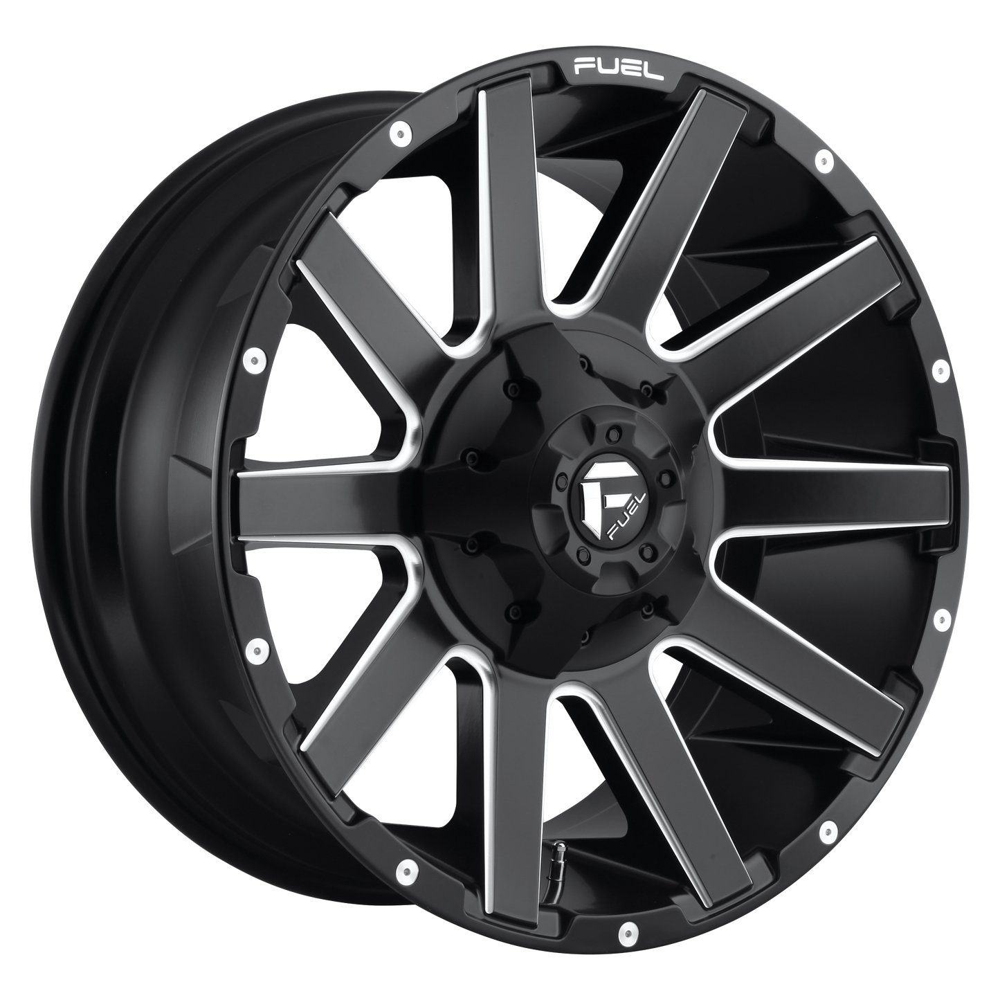 Fuel 1PC D616 CONTRA 22X10 -18 6X135/6X139.7 MATTE BLACK MILLED