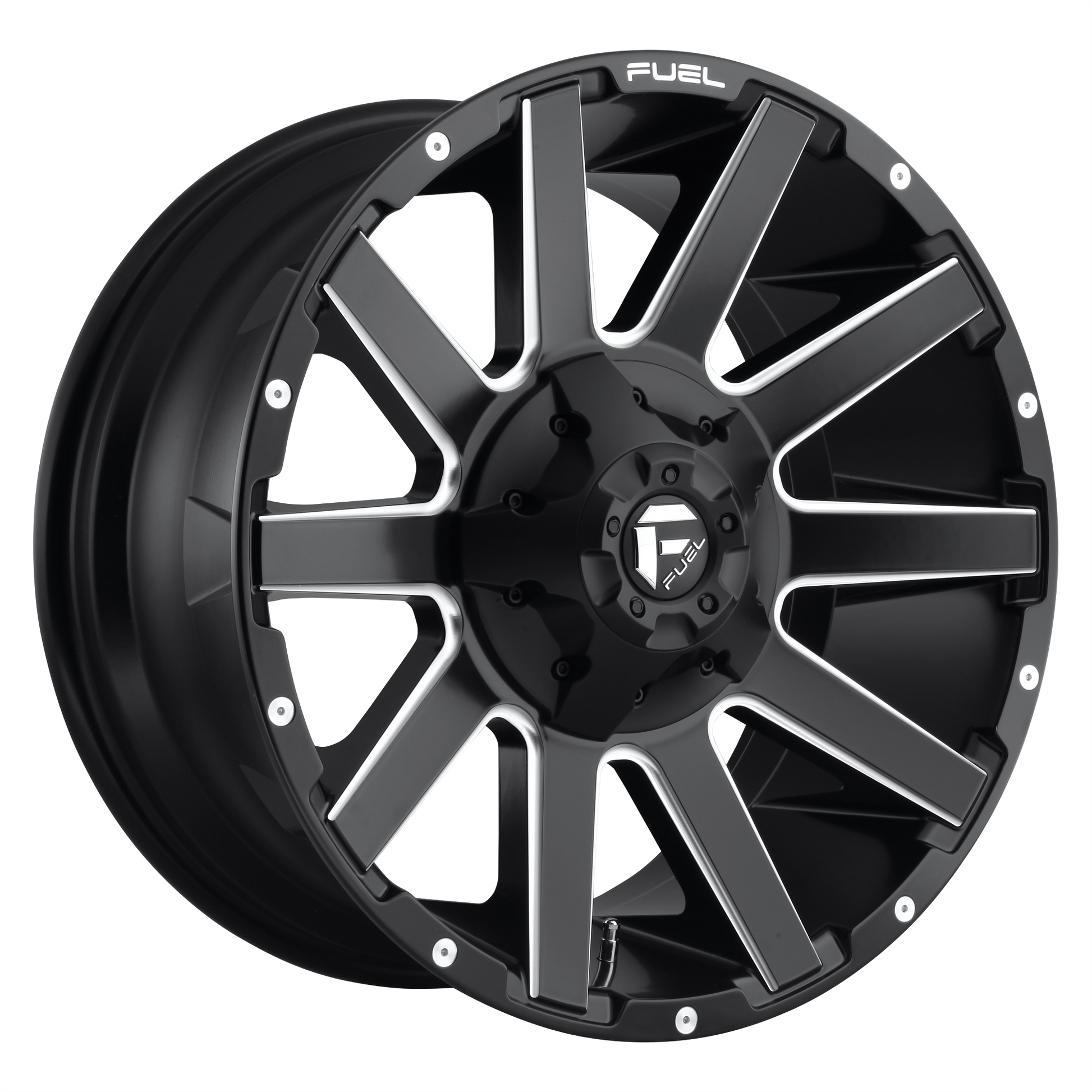 Fuel 1PC D616 CONTRA 22X10 -18 6X135/6X139.7 MATTE BLACK MILLED
