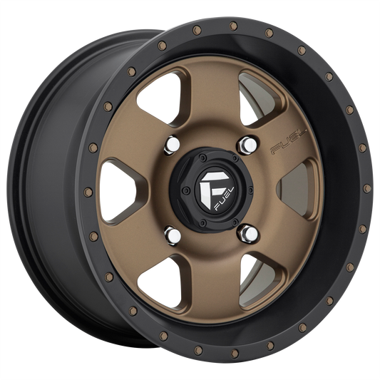 Fuel UTV D617 PODIUM 15X7 13 4X156/4X156 MATTE BRONZE BLACK BEAD RING