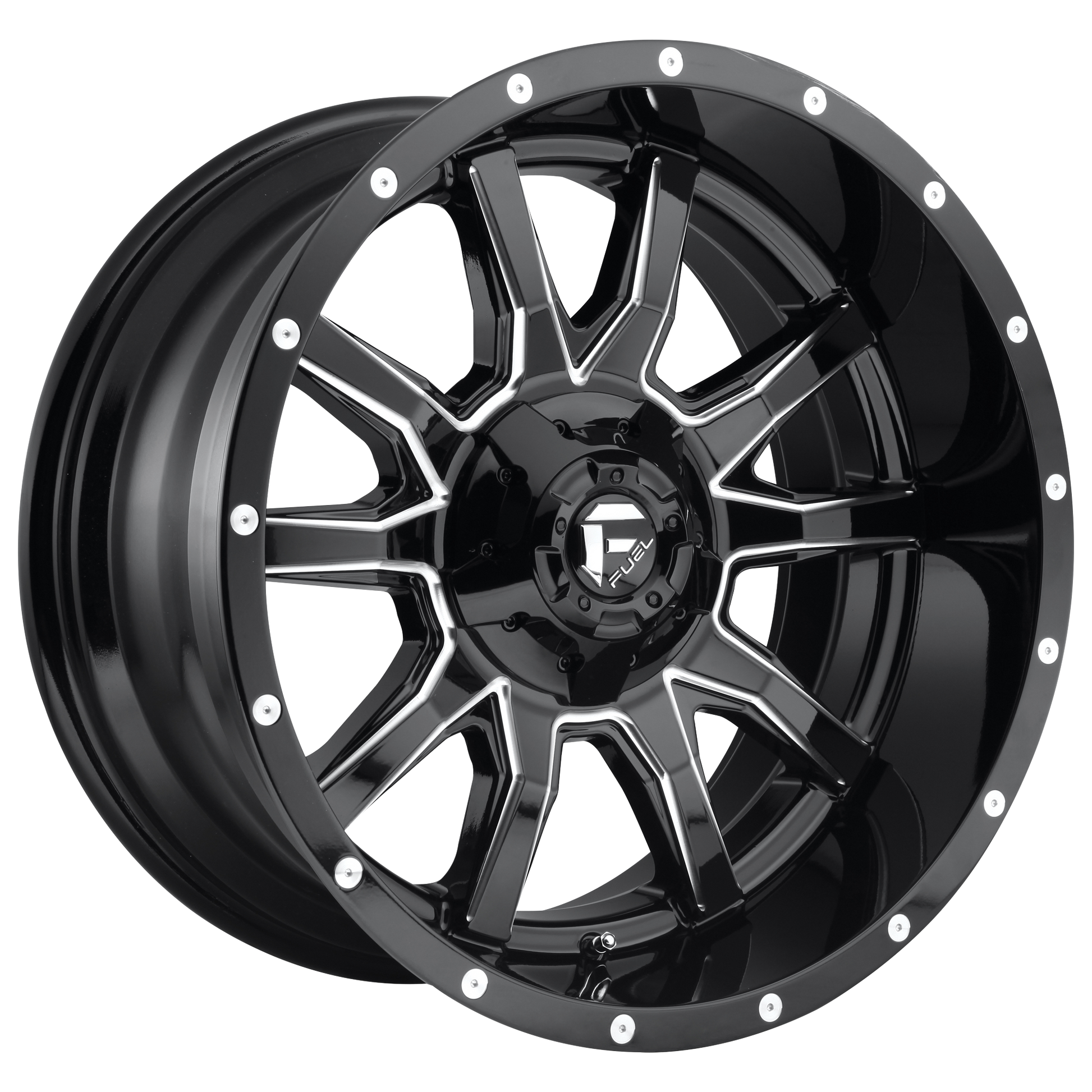 Fuel 1PC D627 VANDAL 20X9 1 5X114.3/5X127 GLOSS BLACK MILLED