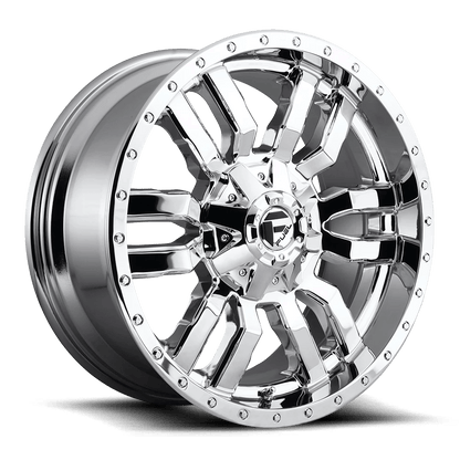 Fuel 1PC D631 SLEDGE 20x10 -18 8x170/8x6.7 CHROME PLATED