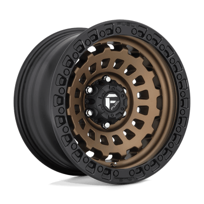 Fuel 1PC D634 ZEPHYR 17X8.5 25 5X108/5X4.25 MATTE BRONZE BLACK BEAD RING