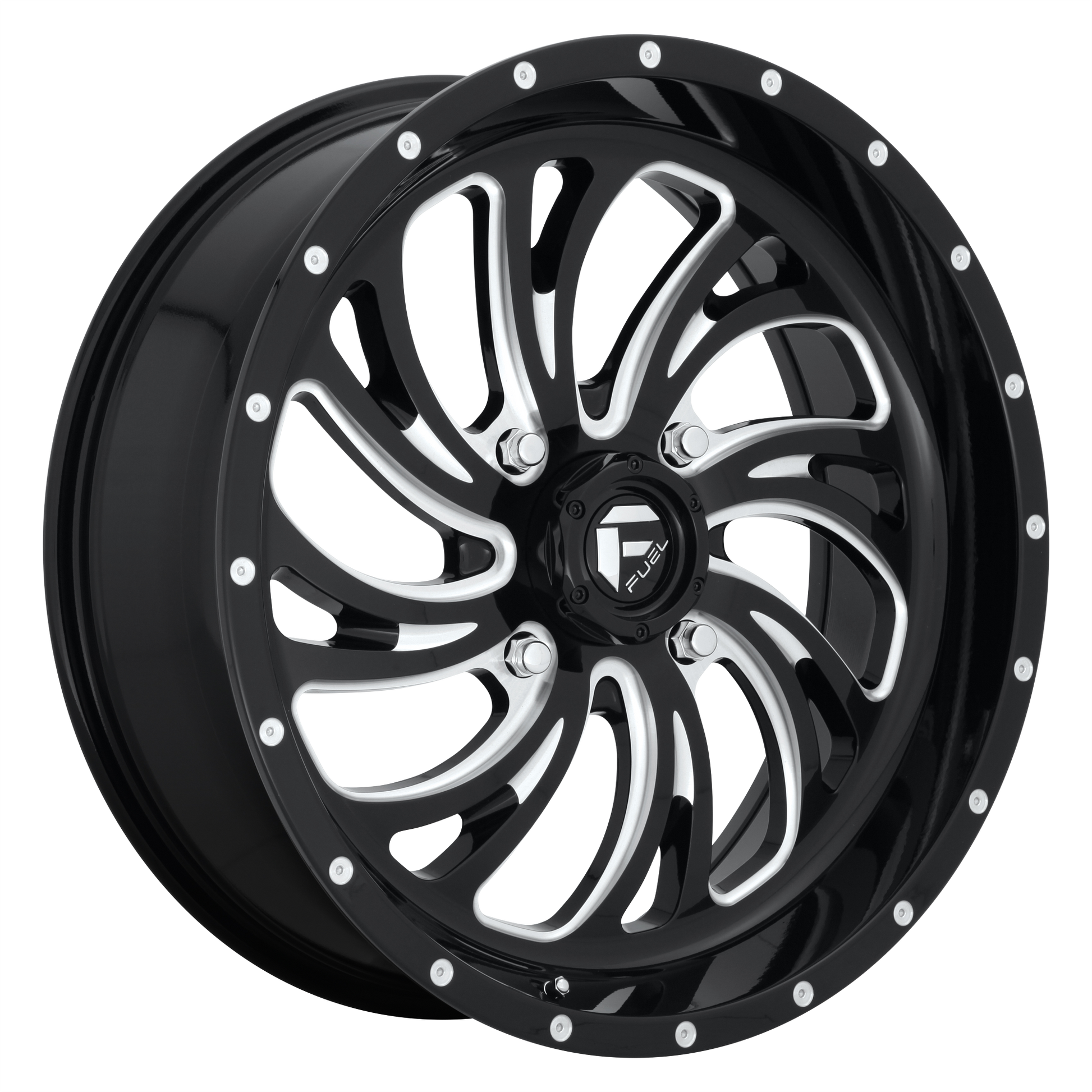 Fuel UTV D641 KOMPRESSOR 18x7 13 4x156/4x156 GLOSS BLACK MILLED
