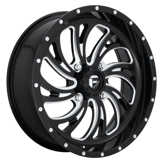 Fuel UTV D641 KOMPRESSOR 20x7 13 4x137/4x137 GLOSS BLACK MILLED