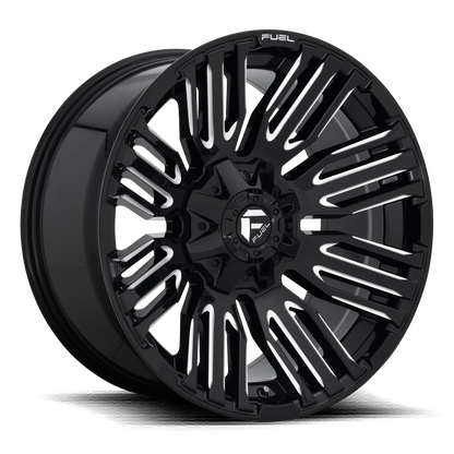 Fuel 1PC D649 SCHISM 20X10 -18 8X170/8X6.7 GLOSS BLACK MILLED