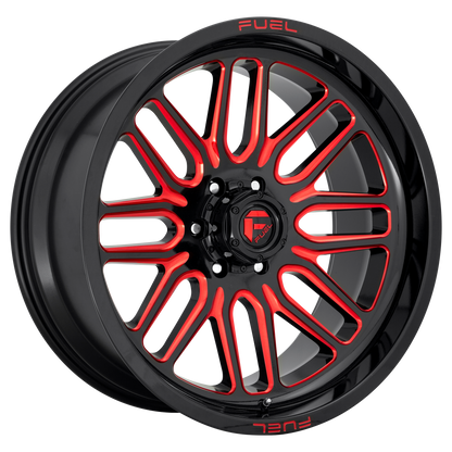 Fuel 1PC D663 IGNITE 22X10 -18 8X170/8X6.7 GLOSS BLACK RED TINTED CLEAR