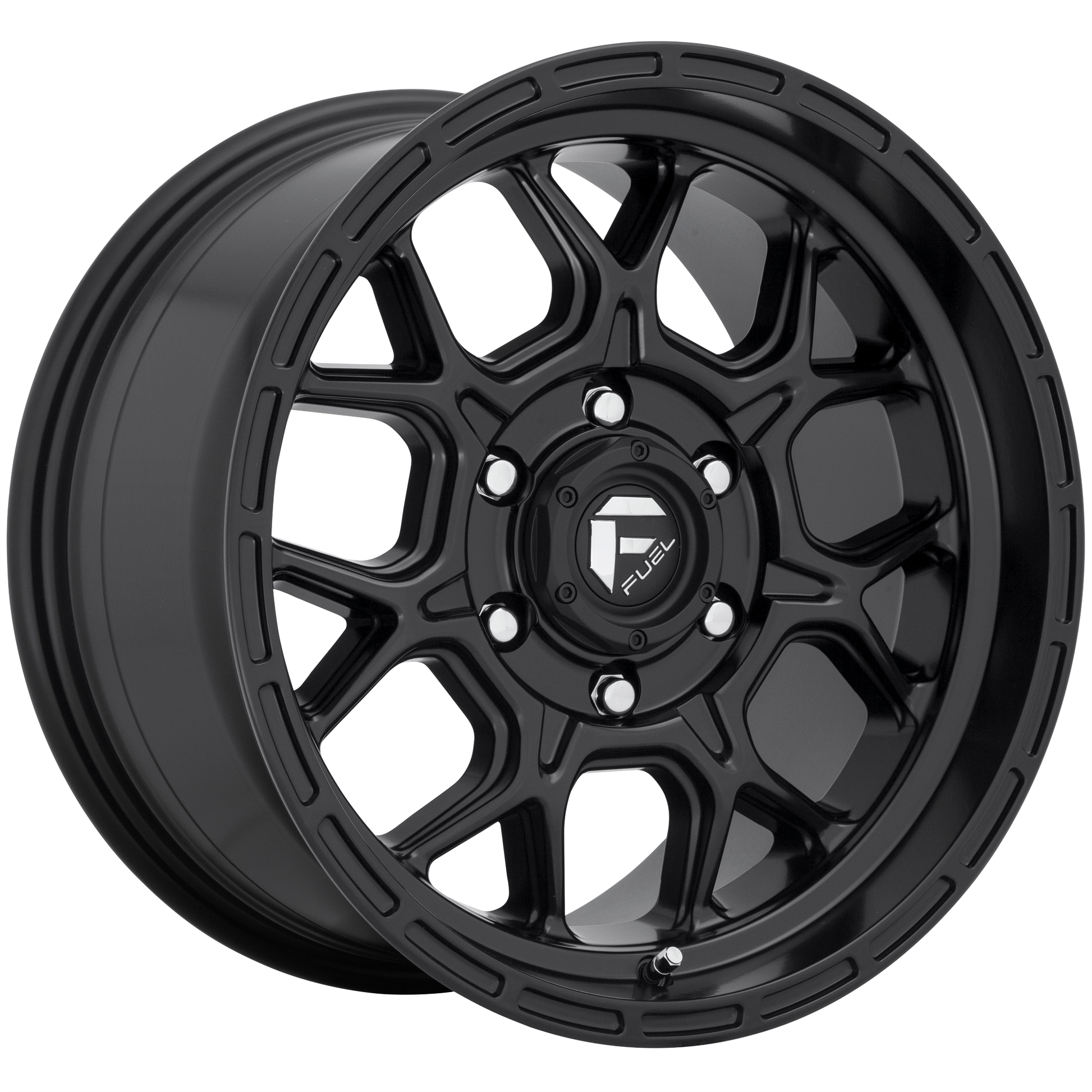 Fuel 1PC D670 TECH 20X10 -18 5X139.7 MATTE BLACK