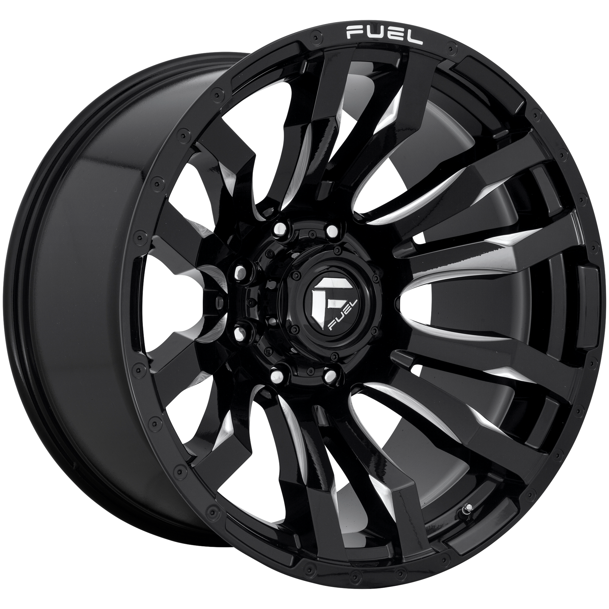 Fuel 1PC D673 BLITZ 20X9 1 5X127 GLOSS BLACK MILLED