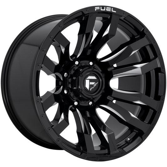 Fuel 1PC D673 BLITZ 20X9 1 5X127 GLOSS BLACK MILLED