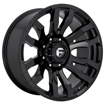 Fuel 1PC D675 BLITZ 20X10 -18 5X139.7 GLOSS BLACK